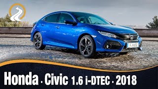 Honda Civic 16 iDTEC 2018  Prueba  Test  Análisis  Review en Español [upl. by Nirhtak]