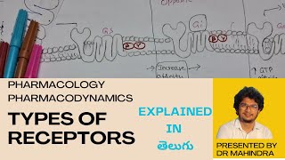 Types of receptors Ligandgated ion Gprotein coupled Enzymelinked and Intracellular Receptors [upl. by Nalyr911]