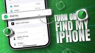 How To Turn On Find My iPhone  Set Up iPhone Tracker  Enable Find My iPhone [upl. by Dnomse941]