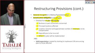 IAS 37  Restructuring Provisions [upl. by Aiek]