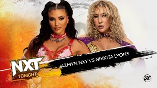 NXT  JAZMYN NYX VS NIKKITA LYONS  ADRIANA RIZZO ATTACKS NIKKITA LYONS [upl. by Kemppe]