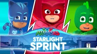 Ollie Plays PJ Masks Starlight Sprint iPad Game for Toy Prizes [upl. by Romalda]