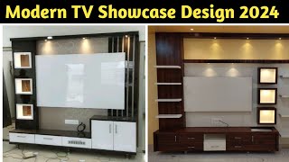 Modern TV Showcase Design 2024  Showcase Design 🔥 [upl. by Yecaj]