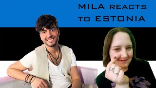 ESTONIA Eurovision 2022 Reaction Stefan  Hope  Mila Reacts to Eurovision [upl. by Sunny]