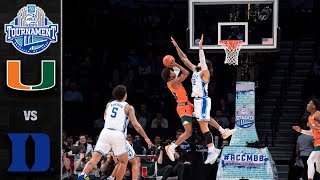 Miami vs Duke 2022 ACC Mens Basketball Tournament Highlights 2022 [upl. by Dunlavy]