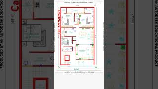 38  65 शानदार घर का नक्शा 🏡🏡 38 by 65 House plan ☘️🌴 housemap gharkanaksha floorplan viralvideo [upl. by Gertie498]