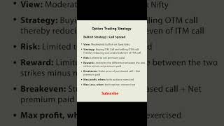 Call spread  Option trading strategy optiontradingstrategies callspread tradingstrategy [upl. by Acsirp]