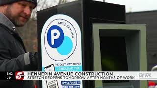 Stretch of Hennepin Avenue to reopen Tuesday [upl. by Selda]