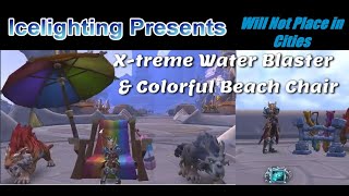 Xtreme Water Blaster  No Hidden Achievement only two sets of trader points  Colorful Beach Chair [upl. by Eylatan]