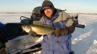 Devils Lake Ice Walleyes [upl. by Eberhart964]