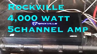 Rockville 5 Channel 4000 watt amp [upl. by Keene]