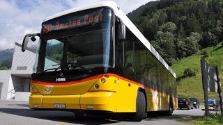 Mit dem Bus durch die Berge  Schweizer Postbus auf der Bristenstrasse und Alpenblick [upl. by Sylvan]