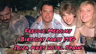 Freddie Mercury last public birthday Ibiza 🇪🇸 Pikes hotel 1987😍 [upl. by Viki]