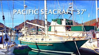 One Of The Worlds BEST BLUEWATER Sailboats Ever Made  37 Pacific Seacraft  And It Is For Sale [upl. by Kerianne]