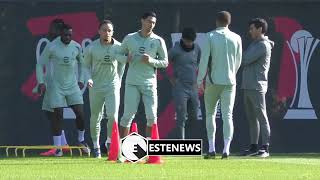 Real MadridMilan lallenamento completo dei rossoneri in vista della gara con i blancos [upl. by Neslund941]