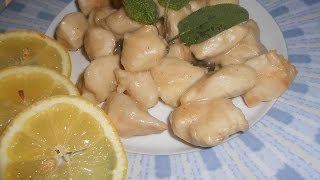 BOCCONCINI DI POLLO IN PADELLA CON SALVIA VELOCI DA PREPARARE [upl. by Amimej]