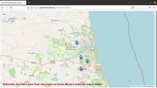 Api fetch para fazer requisição no banco MySQL e exibir no mapa Leafletopenstreetmap [upl. by Buehler636]