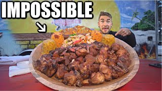 UNBEATABLE FRIED CHICKEN amp PORK CHALLENGE  Crazy Puerto Rican Food Challenge With Mofongo [upl. by Yewed]