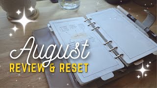 My Improved Monthly Reset Routine  Filofax Personal Rings Setup [upl. by Whipple]