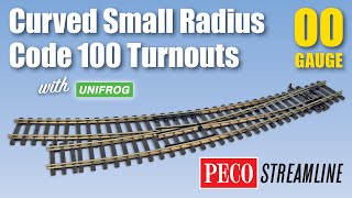 PECO Streamline OOHO Code 100 Curved Turnouts Small Radius [upl. by Nerot]