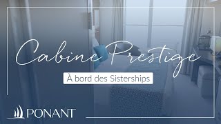 Cabine Prestige à bord des Sisterships  PONANT [upl. by Dlareme78]