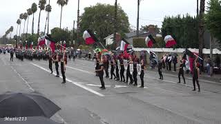 Bellflower HS  The Standard of St George  2018 Placentia Band Review [upl. by Htebazle]