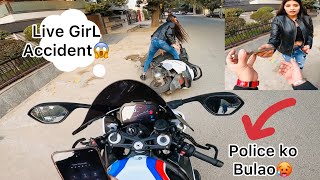 Angry GirL Accident🥵 Police Agai😱 [upl. by Yenial]