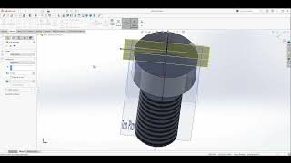 Solidworks Cap Screw Tutorial [upl. by Salahcin654]