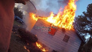 Helmet Cam House Fire [upl. by Silecara]