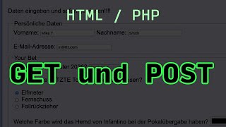 HTMLPHP 1d  GET und POST [upl. by Asinla]