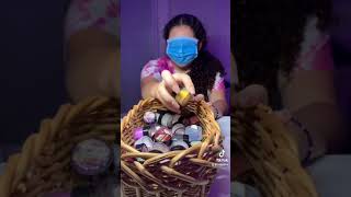 BLINDFOLDING MY LITTLE SISTER AND MAKING HER PICK RANDOM COLORS FOR ME TO MIX💅🏽 part 4 [upl. by Airamat]