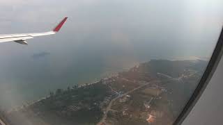 Plane taking off from chumphon airport thailand [upl. by Yelnikcm675]