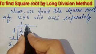 Find out Square root by Long Division Method  Ayesha Tutorial [upl. by Merrow553]