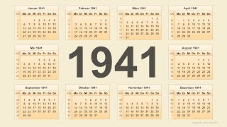 Kalender 1941 [upl. by Allenaj]