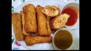 Crispy Cheese Bread Roll Recipe Urdu HindiMK [upl. by Antonie]