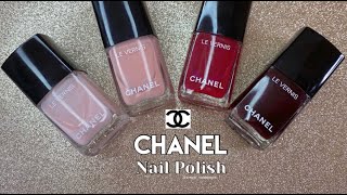 TOP 4 CHANEL LE VERNIS  NAIL POLISH [upl. by Akemaj]