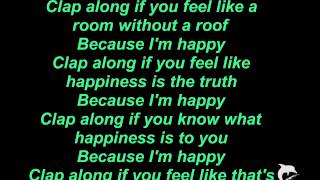 Pharrell WilliamsHappy Lyrics [upl. by Yarazed]