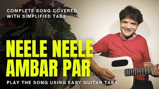 Neele Neele Ambar Par Complete Guitar Tabs Chitranshi Sir [upl. by Oniram]