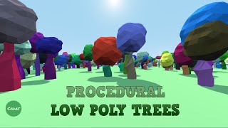 EASY Procedural Generated Low Poly Trees  HOW TO GODOT [upl. by Jacinto]