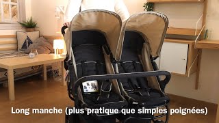 Poussette jumeaux HAUCK Roadster Duo SLX  montage et description [upl. by Balliol174]