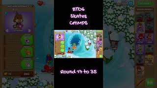 BTD6 Skates Chimps Round 17 to 35 btd6 btd6chimps shorts [upl. by Suhail70]