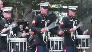 1st Marine Division Concert Band drumline [upl. by Eetnahs510]