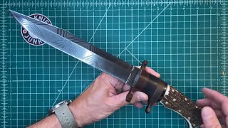 Hogtooth Knives Custom SubHilt Fighter  Birthday Knife  Close Up [upl. by Sidnak470]