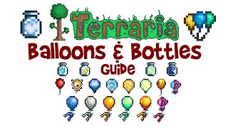 All Terraria Balloons amp Bottles Guide Red Balloon Bundle Balloon Pufferfish Honey amp Sharkron [upl. by Mehta]