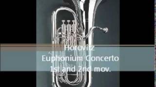 Horovitz Euphonium Concerto 1amp2 mov [upl. by Pihc]