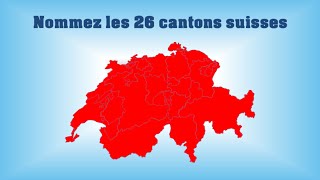 Connaissezvous les 26 cantons de la Suisse  😎 [upl. by Ahsuat]