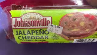 Johnsonville Jalapeno Cheddar summer sausage 1 carb per ounce Atkins  Keto snack [upl. by Naltiac]