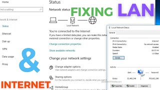 Fix LAN and Internet Not Working in Windows  How to Fix Ethernet and Internet Connection [upl. by Enovahs]