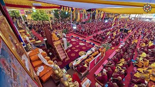 HE Sangye Nyenpa Rinpoche bestowed drops of wisdom at the completion of the entire Vinaya Texts [upl. by Osbourn]