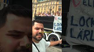 🇸🇪 CRAZY HIGH SCHOOL GRADUATION PARTY TRUCKS IN SWEDEN stockholm sweden studenten miladexplores [upl. by Masuh]